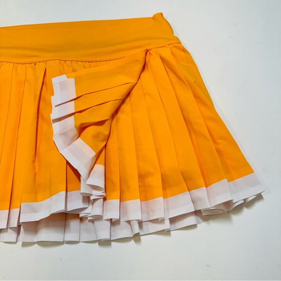 Offline by Aerie Tiebreaker Pleated Skort Tennis Skirt in Petal Orange Large - Picture 5 of 11